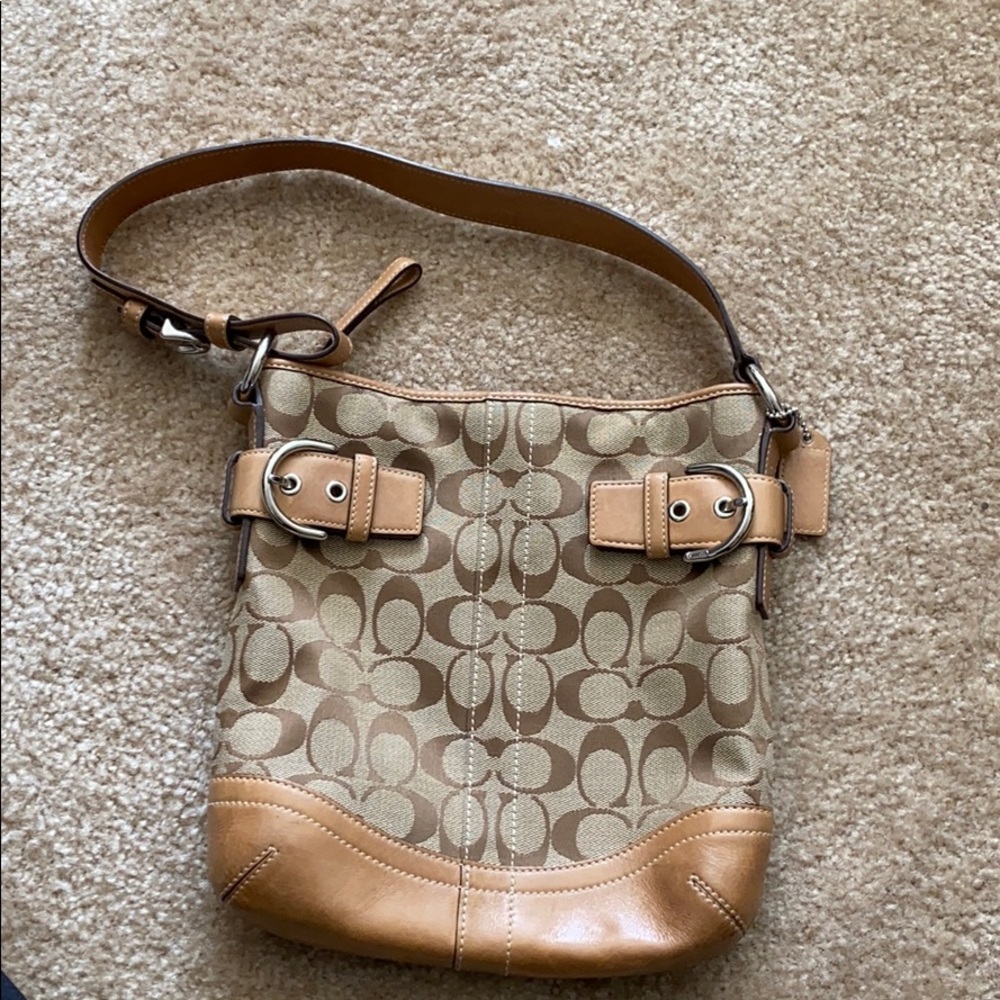 Tan Coach Purse